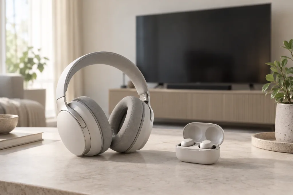 Casque, écouteurs et télévision
